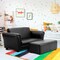 Costway Kids Sofa Armrest Chair Couch Lounge in Black (Note: The actual dimensions are: 32.5'' x 16.5'' x 16'' )